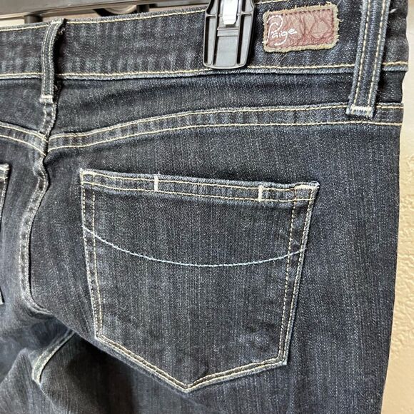 Paige skyline mid rise denim jeans dark wash size 31 - Picture 6 of 14
